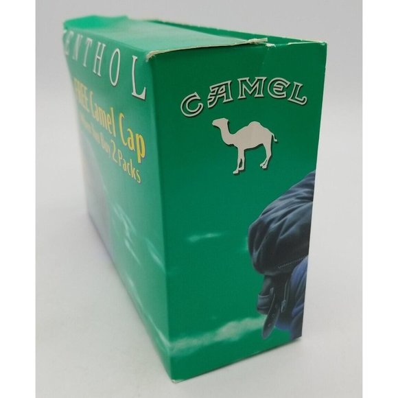 Camel Menthol Cigarette Green Hat Promotional Adjustable 90's Still in Promo Box - Picture 4 of 6